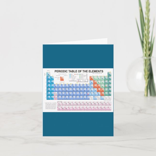Periodic Table Of Elements Fully Updated  Card (Front)