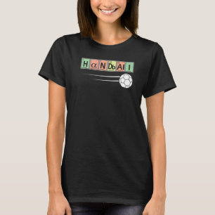 Periodic Table Of Elements Handball Player Sport T-Shirt