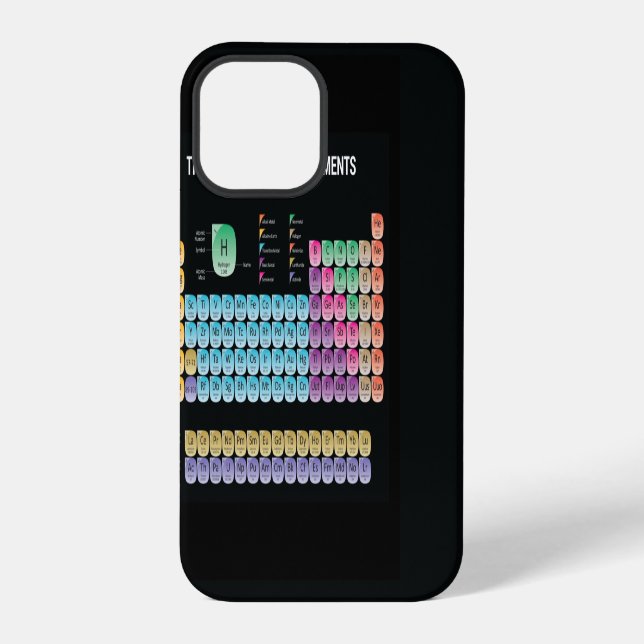 Periodic table of elements iPhone case (Back)