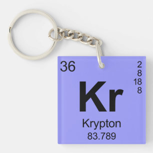 Periodic Table of Elements (Krypton) Keychain