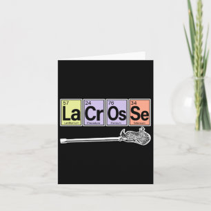 Periodic Table Of Elements - Lacrosse Player Sport Card