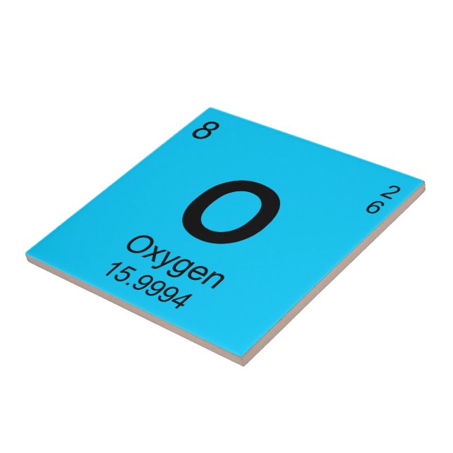 Periodic Table of Elements (Oxygen) Tile (Side)