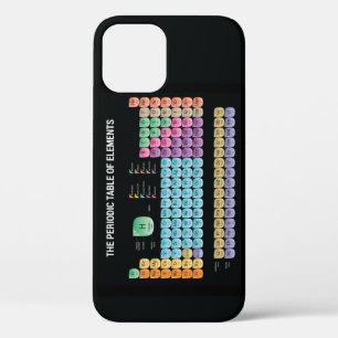 Periodic table of elements throw pillow iPhone 12 case
