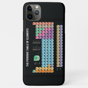 Periodic table of elements throw pillow iPhone 11 pro max case