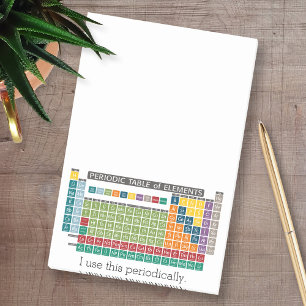 Periodic Table of Elements - Use Periodically Post-it Notes