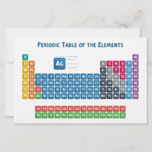 Periodic Table of the Elements 2 Stationery