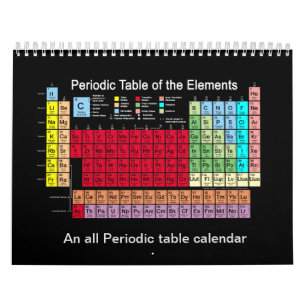 Periodic Table of the Elements Calendar