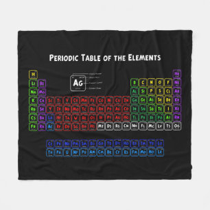 Periodic Table of the Elements Fleece Blanket