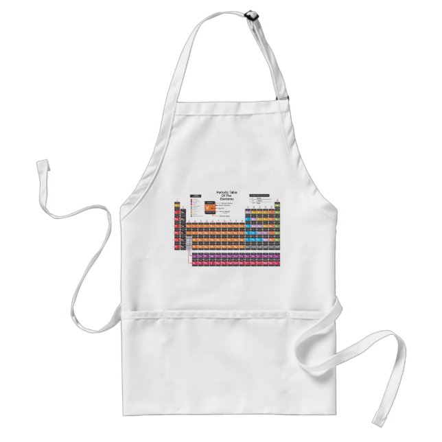 Periodic Table Of The Elements Standard Apron (Front)