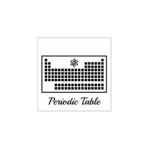 Periodic Table Rubber Stamp