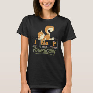 Periodic Table Sleeping Animal Pajama Funny Nappin T-Shirt