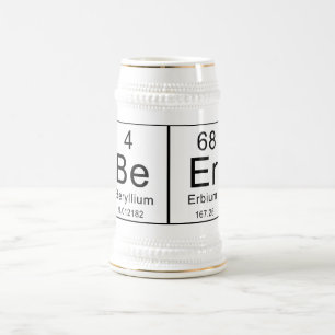Periodic Table Spells Beer! Beer Stein