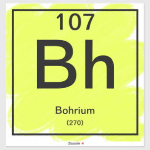 Periodic Table Sticker - Bohrium