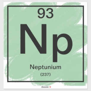 Periodic Table Sticker - Neptunium