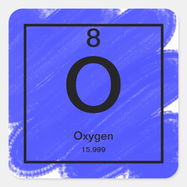 Periodic Table Sticker - Oxygen (Front)