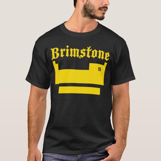 Periodic Table T-Shirt featuring brimstone (Front)