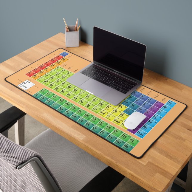 periodic table Teacher Gift  chemical  Desk Mat (Office 2)