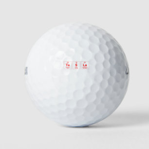 Periodic Table Telsa Golf Balls