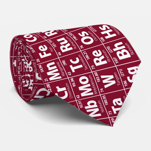 Periodic Table Tie (Rolled)