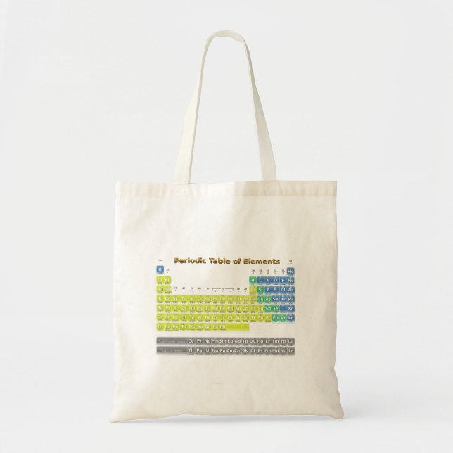 Periodic Table Tote Bag (Front)
