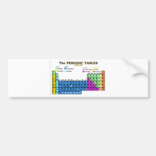 PERIODIC TABLES BUMPER STICKER