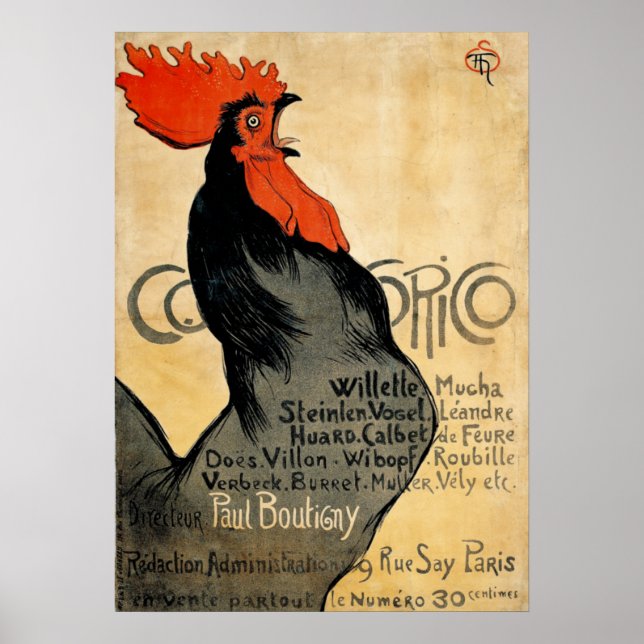 Periodical Cocorico Rooster Poster (Front)