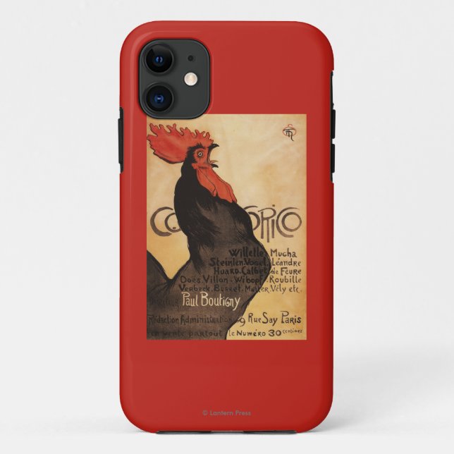 Periodical Cocorico Rooster Promotional Poster Case-Mate iPhone Case (Back)