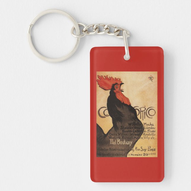 Periodical Cocorico Rooster Promotional Poster Keychain (Front)