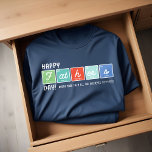 Periodical Table Elements Happy Father's Day  T-Shirt<br><div class="desc">Celebrate Father's Day in a scientific way with our ingenious Periodic Table T-Shirt! Crafted with the elements of the periodic table, the word 'Father's takes centre stage, making it the perfect and playful gift for the genius dads out there! Our design features Happy Father's Day! worth more than all the...</div>