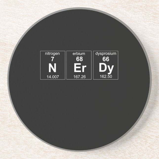 Periodically Nerdy Coaster (Front)