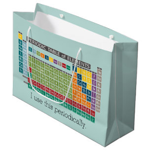 Periodically Periodic Table of Elements Large Gift Bag
