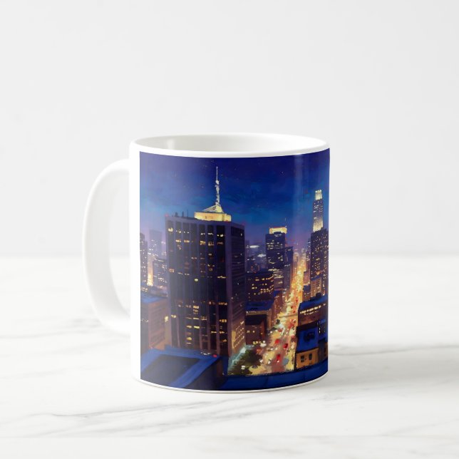 Peripheral Metropolis View Coffee Mug (Front Left)