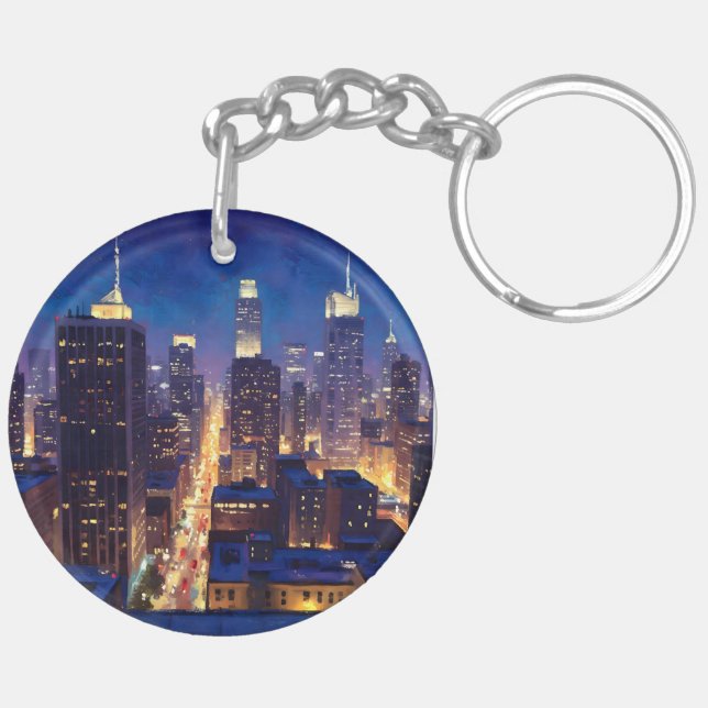 Peripheral Metropolis View Keychain (Back Left)