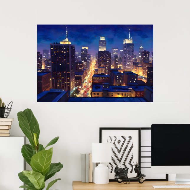 Peripheral Metropolis View Poster (Home Office)