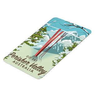 Perisher Valley Australia ski. Magnet