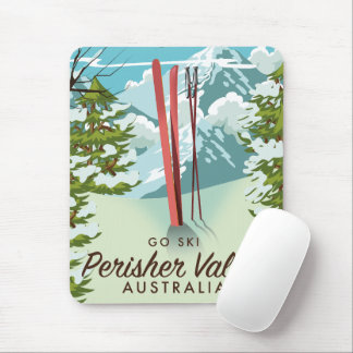 Perisher Valley Australia ski. Mouse Pad