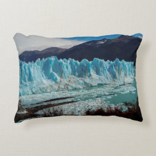 Perito Moreno Glacier Front In The Andes Decorative Pillow