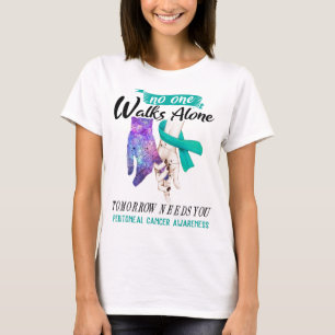 Peritoneal Cancer Awareness Ribbon Support Gifts T-Shirt