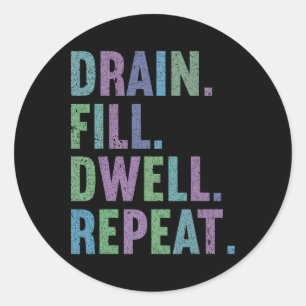 Peritoneal Dialysis Nurse Kidney Disease Funny Nur Classic Round Sticker