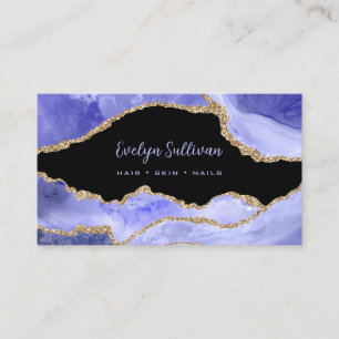 periwinkle agate business card