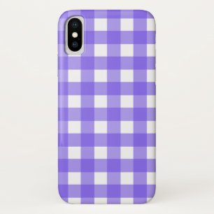 Periwinkle and white gingham Case-Mate iPhone case