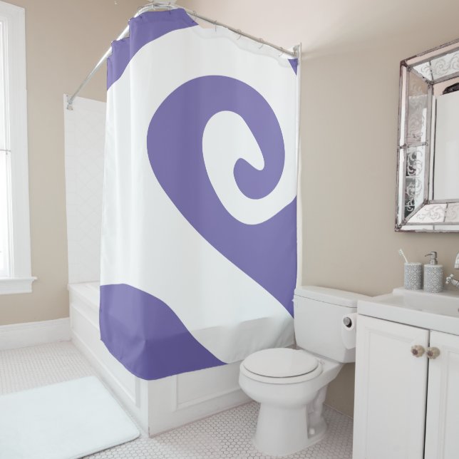 Periwinkle and White Swirl Wave (In Situ)