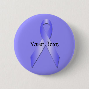 Periwinkle Awareness Ribbon Button Template