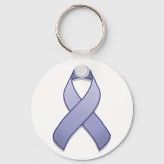 Periwinkle Awareness Ribbon Keychain