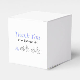 Periwinkle Bicycle Favor Box
