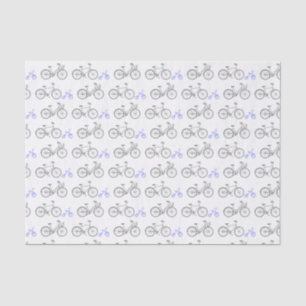 Periwinkle Bicycle Tissue Paper