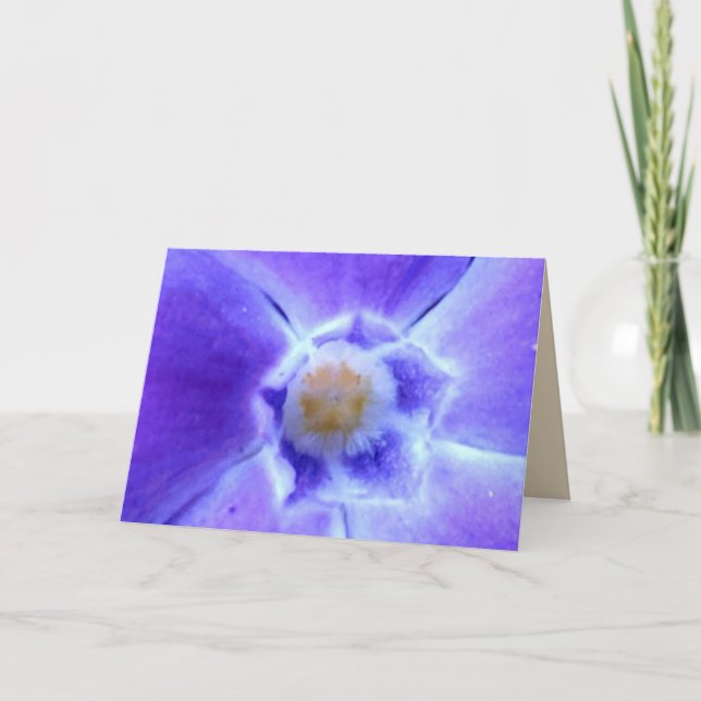 Periwinkle Blank Greeting Card (Front)