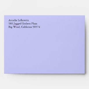 Periwinkle Blue A7 5x7 Return Address Envelopes