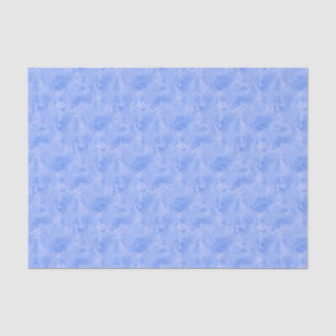 Periwinkle Blue Abstract Feather Pattern Tissue Paper