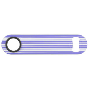 Periwinkle blue and white candy stripes bar key
